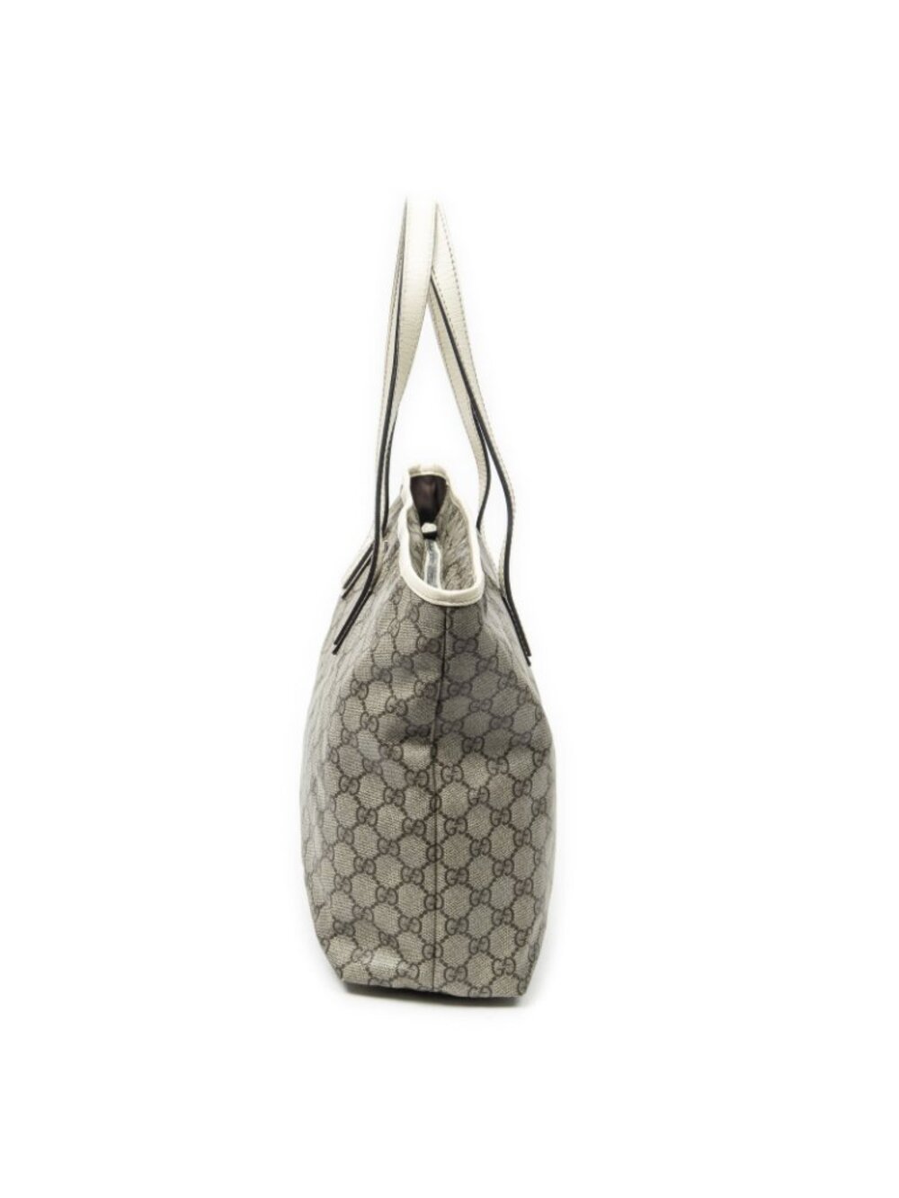 Gucci Large Zip Tote Beige Ivory Supreme Canvas - Picture 3 of 10